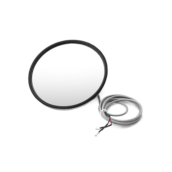 Convex 8.5" Stainless Mirror for Truck Peterbilt 387